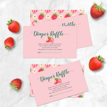 Berry Sweet Strawberry Babydusche Windelwindeln