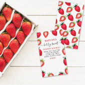Berry Sweet Strawberry Babydusche Windelwindeln Begleitkarte