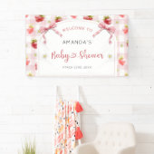 Berry Sweet Strawberry Begrüßungsbaby Dusche Banner (Insitu)
