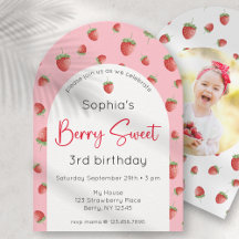 Berry Sweet Strawberry Birthday Foto