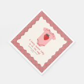 Berry Sweet Strawberry Bodysuit Babydusche Serviette (Ecke)