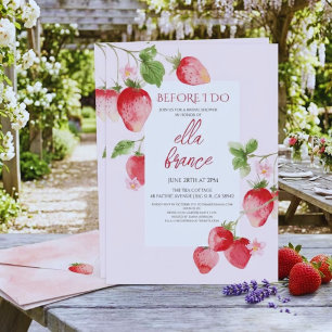 Berry Sweet Strawberry-Brautjungfern-Einladung Einladung