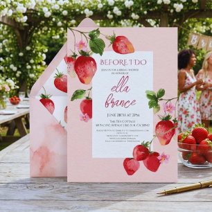 Berry Sweet Strawberry-Brautjungfern-Einladung Einladung