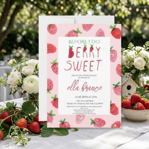 Berry Sweet Strawberry-Brautjungfern-Einladung Einladung