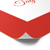 Berry Sweet Strawberry Brautparty Begrüßungszeiche Poster (Ecke)