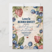 Berry Sweet Strawberry Brautparty Einladung (Vorderseite)