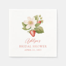 Berry Sweet Strawberry Brautparty Napkin