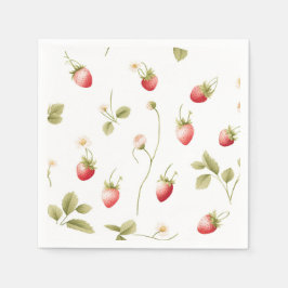 Berry Sweet Strawberry Brautparty Paper Napkins Serviette