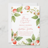 Berry Sweet Strawberry Bridal Dusche Einladung (Vorderseite)
