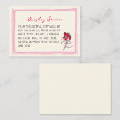 Berry Sweet Strawberry Bridal Shower Begleitkarte (Vorne/Hinten)