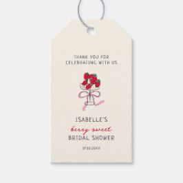 Berry Sweet Strawberry Bridal Shower  Geschenkanhänger