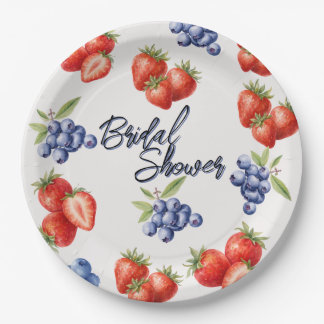 Berry Sweet Strawberry Bridal Shower  Pappteller