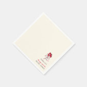 Berry Sweet Strawberry Bridal Shower  Serviette (Ecke)