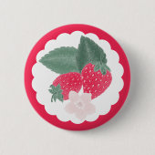 Berry Sweet Strawberry Button - Red Fruit Theme (Vorderseite)