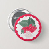Berry Sweet Strawberry Button - Red Fruit Theme (Vorne & Hinten)