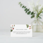 Berry Sweet Strawberry Custom Enclosure Card Begleitkarte (Stehend Vorderseite)