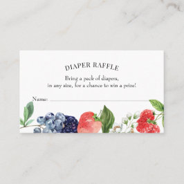 Berry Sweet Strawberry Diaper Beilage Karte