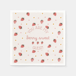 Berry Sweet Strawberry Farmer's Market Serviette