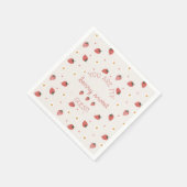 Berry Sweet Strawberry Farmer's Market Serviette (Ecke)