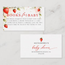 Berry Sweet Strawberry Garden Bücher Baby Shower 