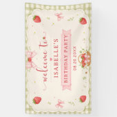 Berry Sweet Strawberry Geburtstag Banner (Vertikal)