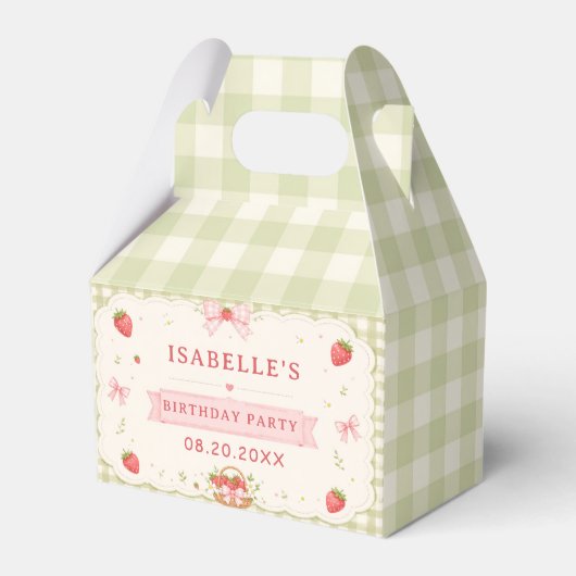 Berry Sweet Strawberry Geburtstag Geschenkschachtel (Vorderseite)