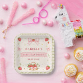 Berry Sweet Strawberry Geburtstag Pappteller (Party)