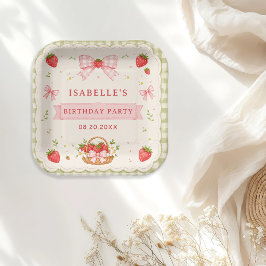 Berry Sweet Strawberry Geburtstag Pappteller