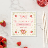 Berry Sweet Strawberry Geburtstag Serviette (Beispiel)