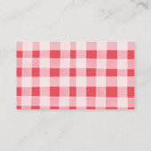 Berry Sweet Strawberry Geburtstagsdetails Begleitkarte (Rückseite)