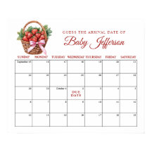 Berry Sweet Strawberry Geburtstermin-Kalender