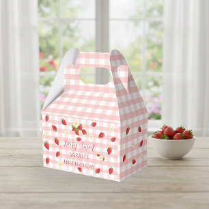 Berry Sweet Strawberry Geschenk zum 1. Geburtstag Geschenkschachtel