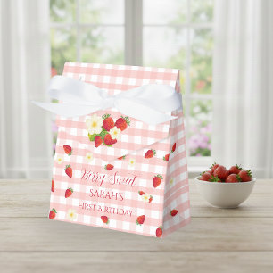 Berry Sweet Strawberry Geschenk zum 1. Geburtstag Geschenkschachtel