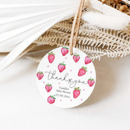 Berry Sweet Strawberry Girl Babydusche Geschenkanhänger
