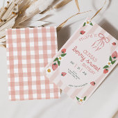 Berry Sweet Strawberry Girl Birthday Einladung