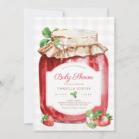 Berry Sweet Strawberry Jam Pink Baby Dusche