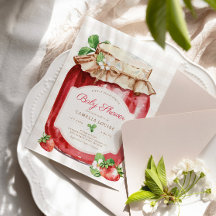 Berry Sweet Strawberry Jam Pink Baby Dusche