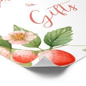 Berry Sweet Strawberry Karten und Geschenke Schild (Ecke)