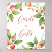 Berry Sweet Strawberry Karten und Geschenke Schild (Vorne)