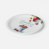 Berry Sweet Strawberry Paper Tellers Pappteller (Schrägansicht)