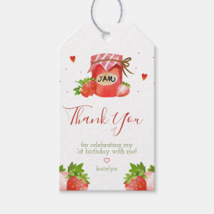 Berry Sweet Strawberry Party Gift Tags Geschenkanhänger
