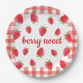 Berry Sweet Strawberry Party Napkin Pappteller