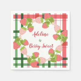 Berry Sweet Strawberry Party Serviette