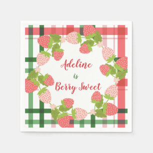 Berry Sweet Strawberry Party Serviette