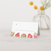 Berry Sweet Strawberry Party Table Platzkarten (Rückseite)