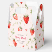Berry Sweet Strawberry Patch Summer 1st Birthday Geschenkschachtel (Geöffnet)