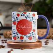 Berry Sweet Strawberry Pattern Tasse