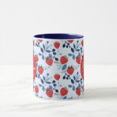 Berry Sweet Strawberry Pattern Tasse (Zentrum)