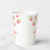 Berry Sweet Strawberry Red Berries Birthday Pappbecher (Rechts)