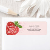 Berry Sweet Strawberry Red Pink Baby Dusche (Insitu)